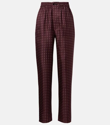 Pantalon de pyjama en satin de soie - Saint Laurent - Modalova