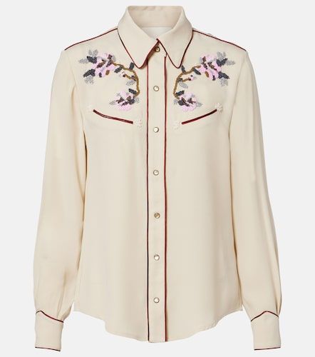 Chemise Yzea en cady à perles fantaisie - Isabel Marant - Modalova