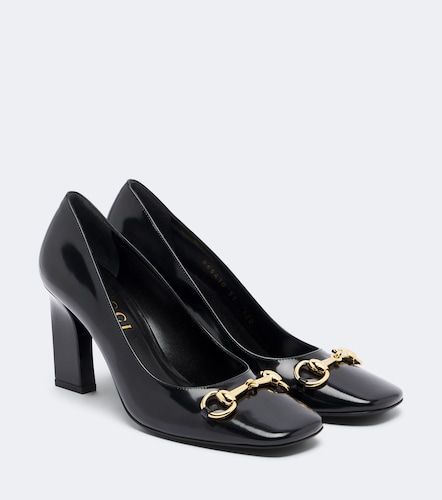 Escarpins Signora Horsebit en cuir - Gucci - Modalova