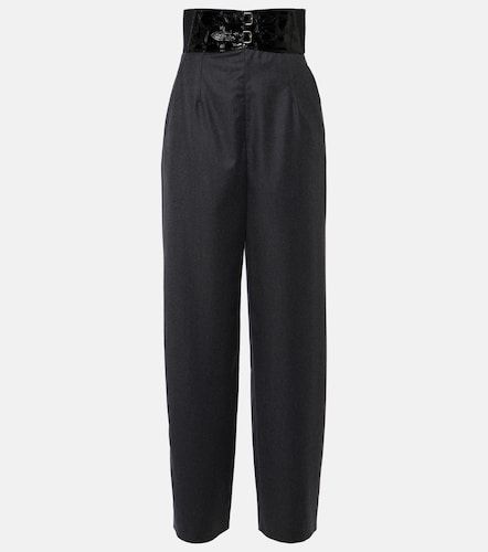 Alaïa Pantalon droit en laine vierge - Alaia - Modalova