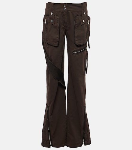 Pantalon cargo taille basse en denim - Blumarine - Modalova