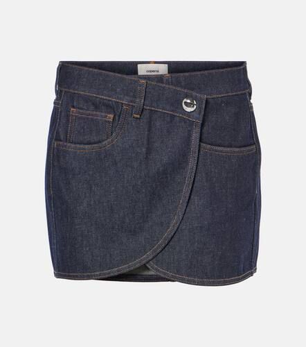 Mini-jupe asymétrique en denim - Coperni - Modalova