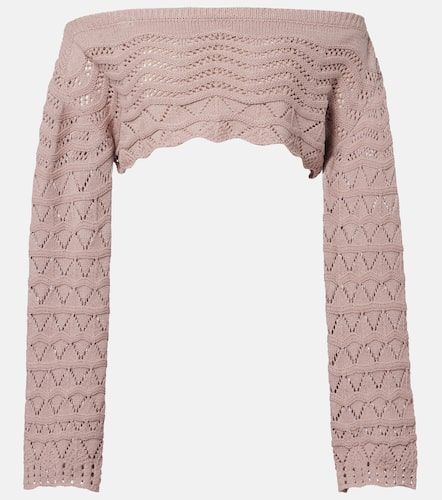 Crop top Helena en coton mélangé au crochet - Bananhot - Modalova