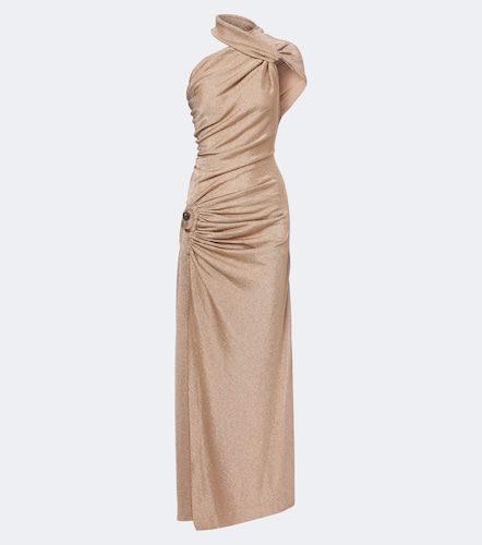 Robe longue en lamé à ornements - Christopher Esber - Modalova