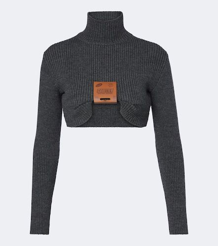 Pull court en laine mélangée - Jean Paul Gaultier - Modalova