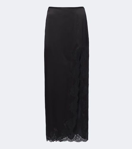 Jupe midi en soie à dentelle - Valentino Garavani - Modalova