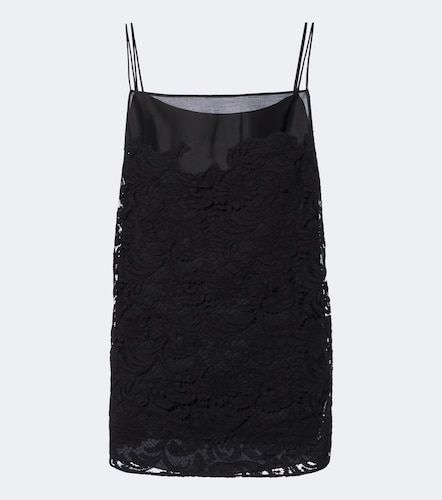 Top Neema en voile de soie et dentelle - Khaite - Modalova