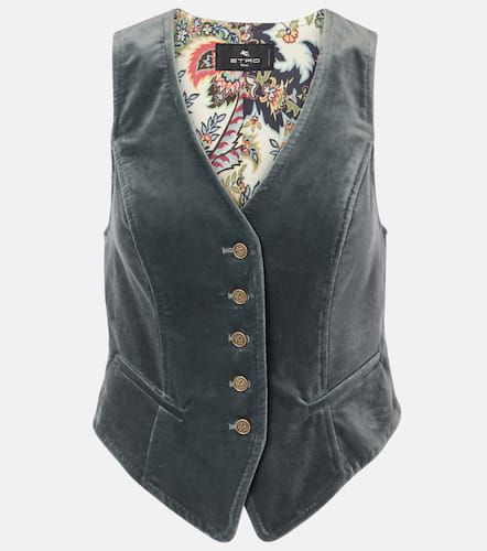 Etro Gilet de costume en velours - Etro - Modalova