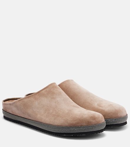 Mules Monili en daim - Brunello Cucinelli - Modalova