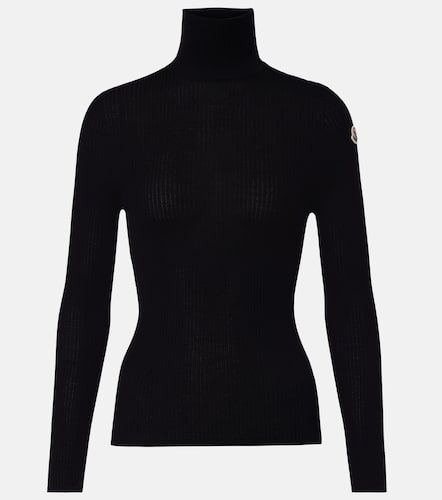 Pull à col roulé en laine vierge - Moncler - Modalova