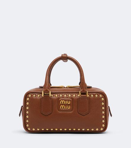 Sac Arcadie en cuir à clous - Miu Miu - Modalova