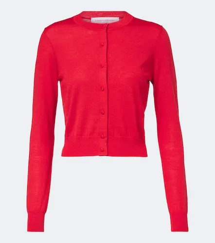 Cardigan en laine et soie mélangées - Carolina Herrera - Modalova
