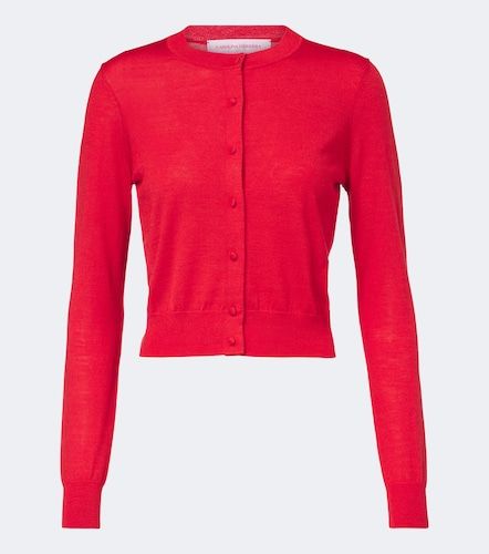 Cardigan en laine et soie mélangées - Carolina Herrera - Modalova