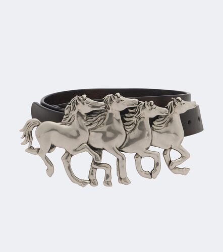 Chloé Ceinture Running Horses en cuir - Chloe - Modalova