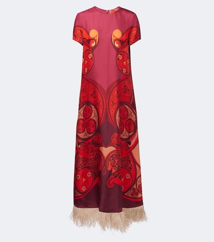 Robe longue Swing en soie à imprimé - La DoubleJ - Modalova