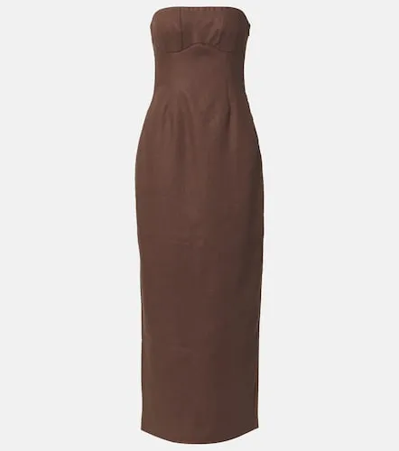 Robe longue bustier Evalita en lin - SIR - Modalova