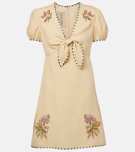 Robe brodée à fleurs - Valentino Garavani - Modalova