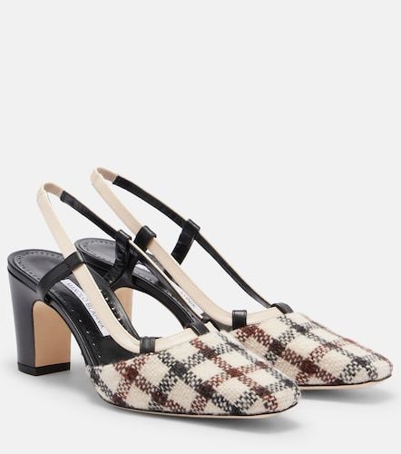 Escarpins slingback Vestal à carreaux - Manolo Blahnik - Modalova