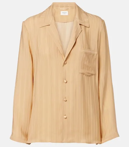 Chemise rayée en soie - Saint Laurent - Modalova