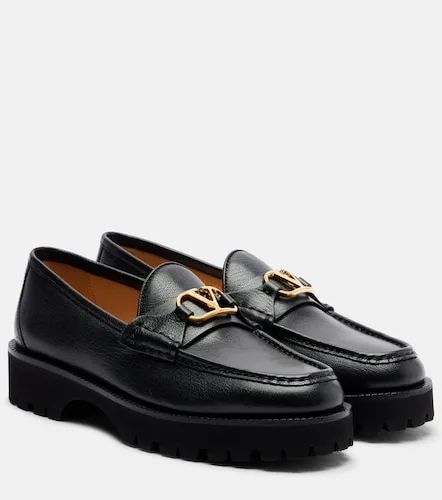 Mocassins VLogo à plateforme en cuir - Valentino Garavani - Modalova