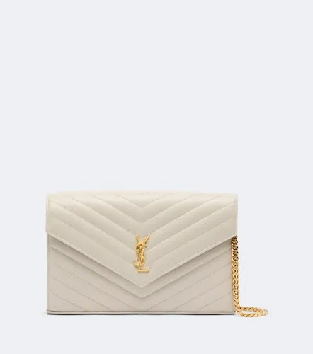 Portefeuille à chaîne Cassandre en cuir - Saint Laurent - Modalova