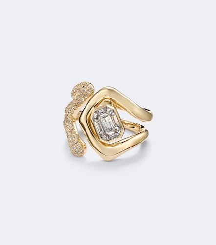 Bague Diamond Bezel Zar en or 18 ct et diamants - Shay Jewelry - Modalova