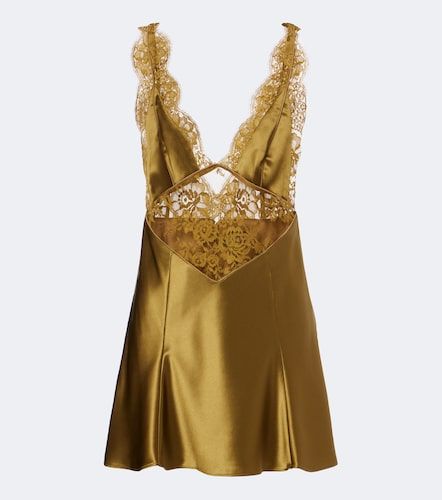 Retrofête Robe Bonny en satin à dentelle - Retrofete - Modalova