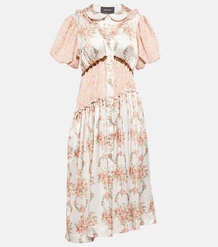 Simone Rocha Robe midi à fleurs - Simone Rocha - Modalova