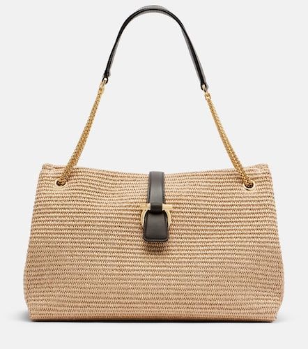 Sac porté épaule Medium en raphia - Ferragamo - Modalova