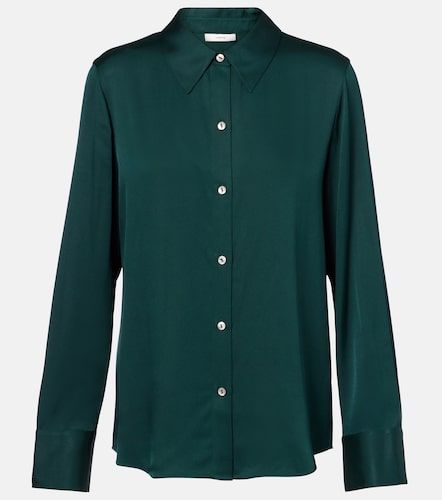 Chemise en satin de soie mélangée - Vince - Modalova