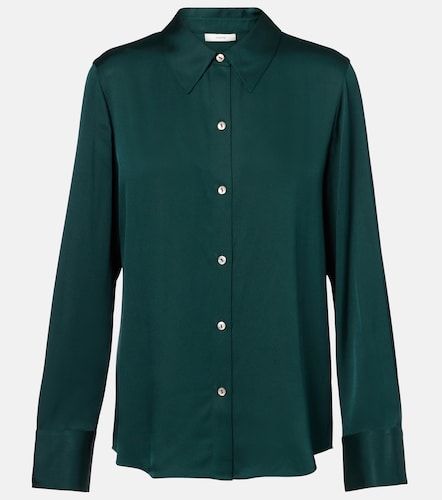 Chemise en satin de soie mélangée - Vince - Modalova
