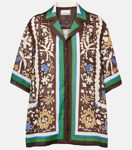 Alémais Chemise Maroc oversize imprimée en ramie - Alemais - Modalova