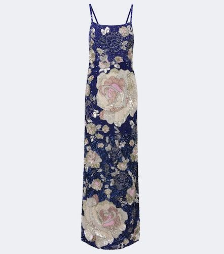 Là Fuori Robe longue à fleurs et sequins - La Fuori - Modalova