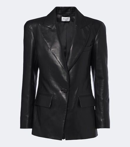 Balmain Blazer en cuir - Balmain - Modalova