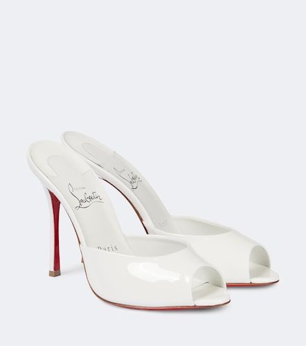 Mules de mariée Me Dolly en cuir verni - Christian Louboutin - Modalova