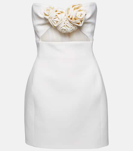 Robe bustier en laine à fleurs - Magda Butrym - Modalova