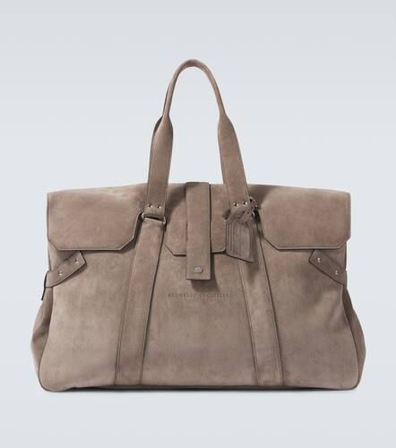 Sac de voyage en daim - Brunello Cucinelli - Modalova