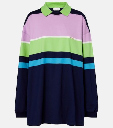 Versace Polo rayé en coton - Versace - Modalova