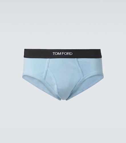 Slip en coton mélangé à logo - Tom Ford - Modalova