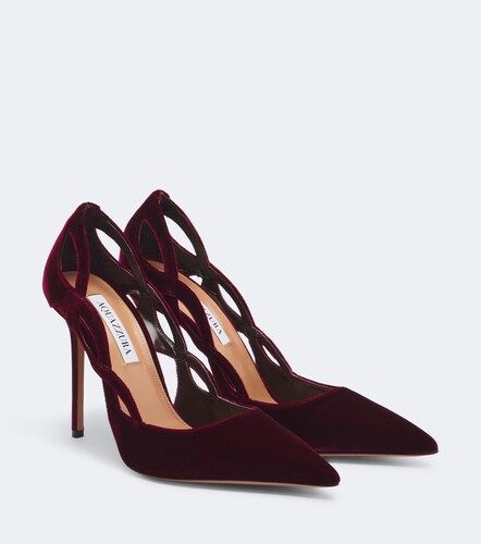 Escarpins Contour en velours - Aquazzura - Modalova