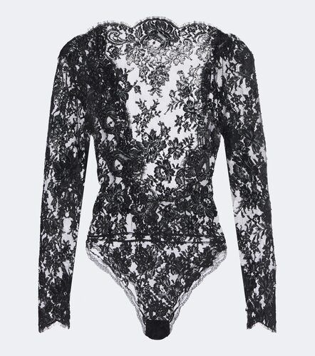 Body en dentelle de coton mélangé - Saint Laurent - Modalova