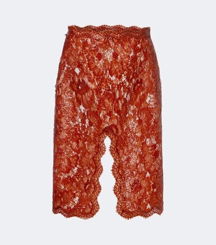 Jupe crayon en coton mélangé - Saint Laurent - Modalova