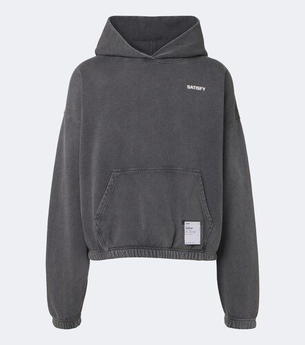 Sweat-shirt à capuche en coton éponge - Satisfy - Modalova