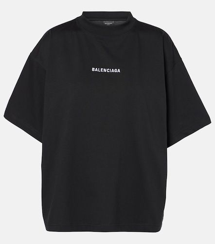 T-shirt en jersey de coton imprimé - Balenciaga - Modalova