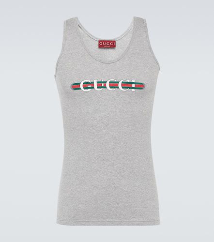 Gucci Top en coton à logo - Gucci - Modalova
