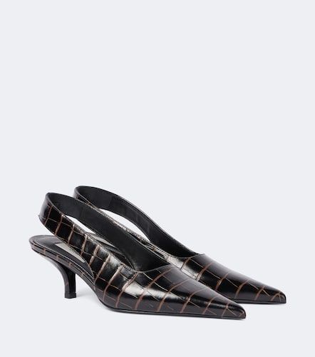 Escarpins slingback en cuir façon croco - Toteme - Modalova