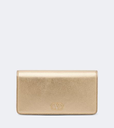 Pochette VLogo Mini en cuir métallisé - Valentino Garavani - Modalova