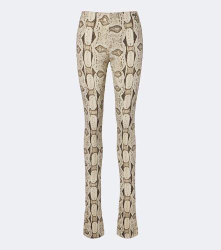 Pantalon ajusté à imprimé serpent - Gucci - Modalova