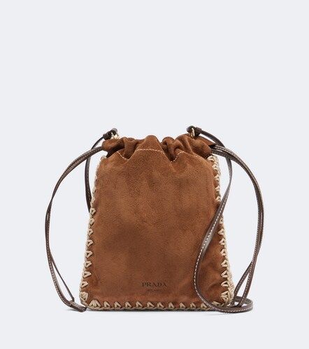Pochette pour téléphone en daim - Prada - Modalova