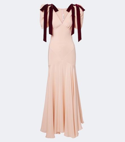 Robe longue en soie à nœud - Rodarte - Modalova